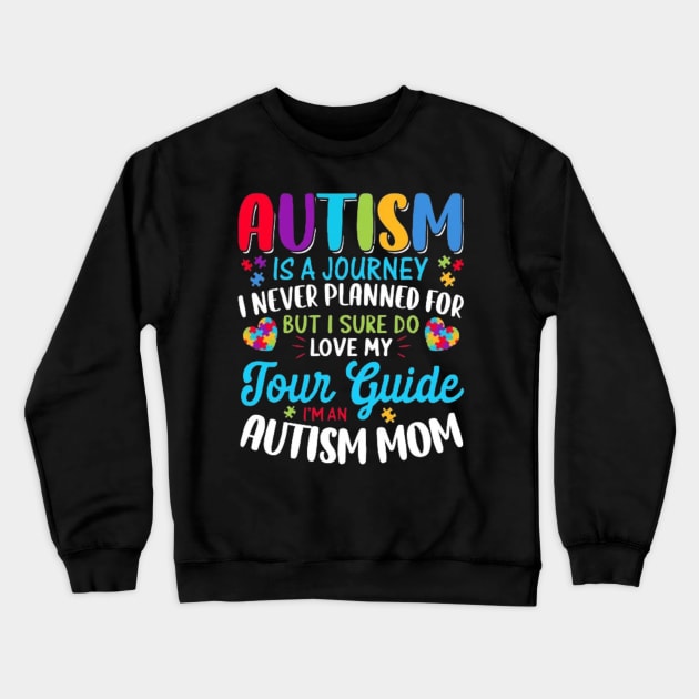 Autism is a journey Crewneck Sweatshirt by Hanadrawing